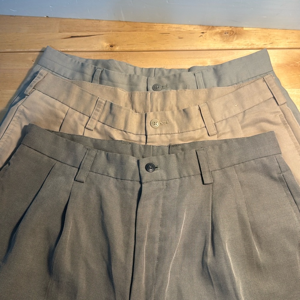 Bolle Golf Men’s Pleated Golf Shorts Lot of 3 Size 32